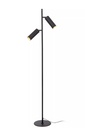 CLUBS - Lampadaire - 2xGU10 - Noir - Dimensions L x l x h  : 22 cm x 22 cm x 140 cm
