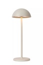 JOY - Lampe de table Rechargeable Intérieur/Extérieur - Batterie/Piles - Ø 12 cm - LED Dim. - 1x1,5W 3000K - IP54 - Blanc