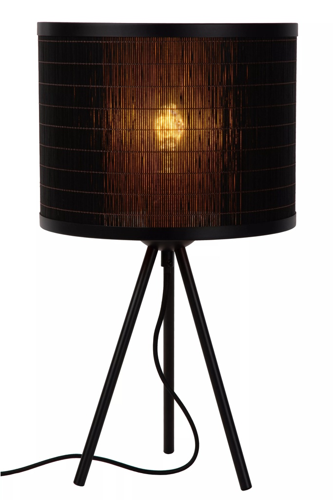 TAGALOG - Lampe de table - Ø 26 cm - 1xE27 - Noir