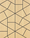 Panneau mural décoratif en bois d'Osaka Chêne Oak 600MM x 2400MM x 13.2MM