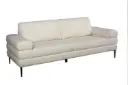 Canapé CANAELA 3 places tissu – Couleur -T01 - Beige - MB2412/3PL -  Dim :  209 x 105 x 84 cm