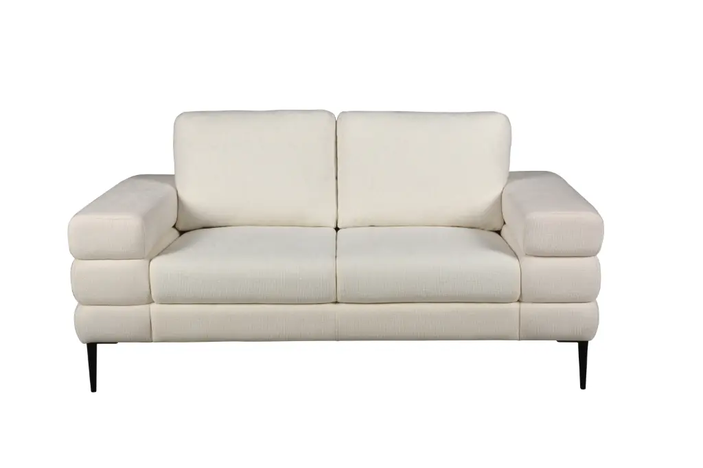 Canapé CANAELA 2 places tissu – Couleur -T01 - Beige - MB2412/2PL -  Dim : 170 x 105 x 84 cm