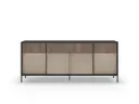 Buffet AMALIA 4 portes lave mercure / argile sérigraphié – 206 x 40 x 85,5
