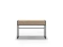 Console MILENA 2 tiroirs – sepet/noir – Dim : 120 × 40 × 77