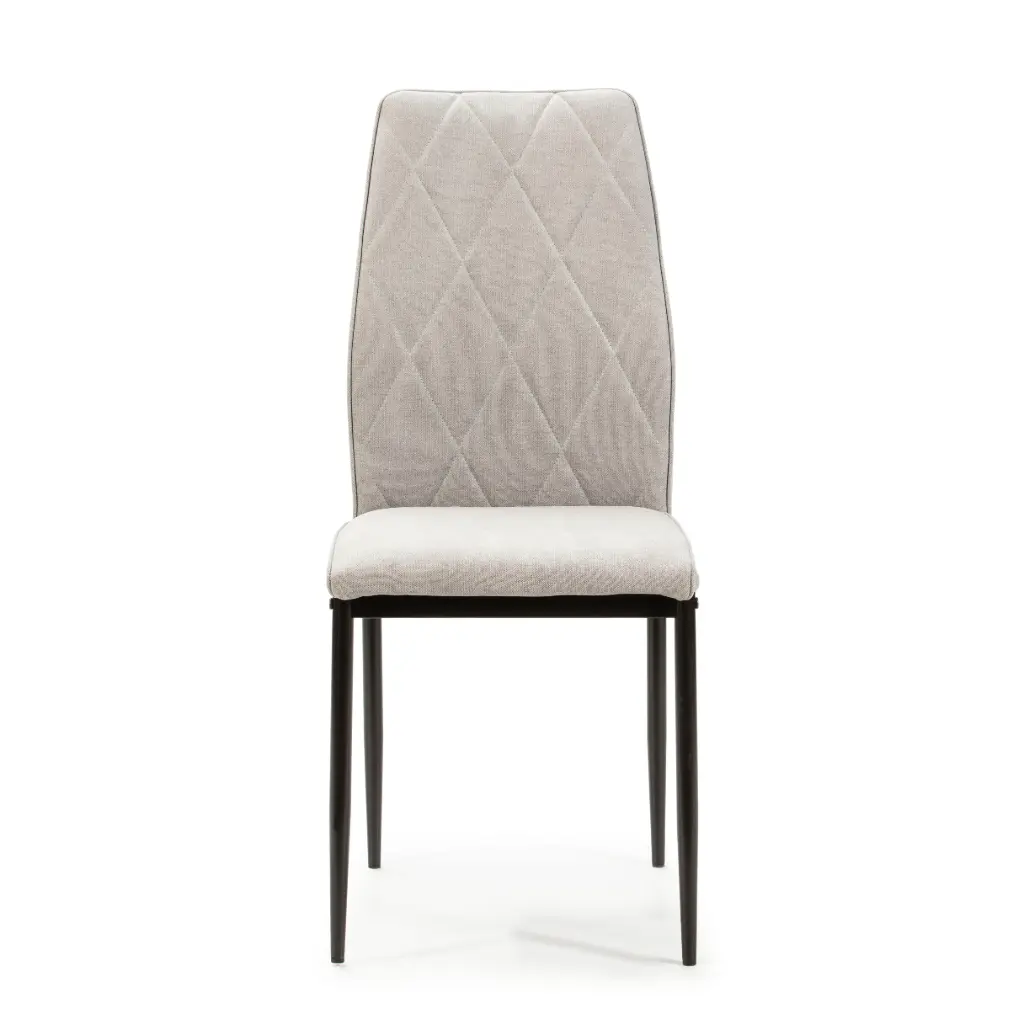 Chaise ATENAS gris clair – Dim : P 43 ×L 60 ×H48 X 98