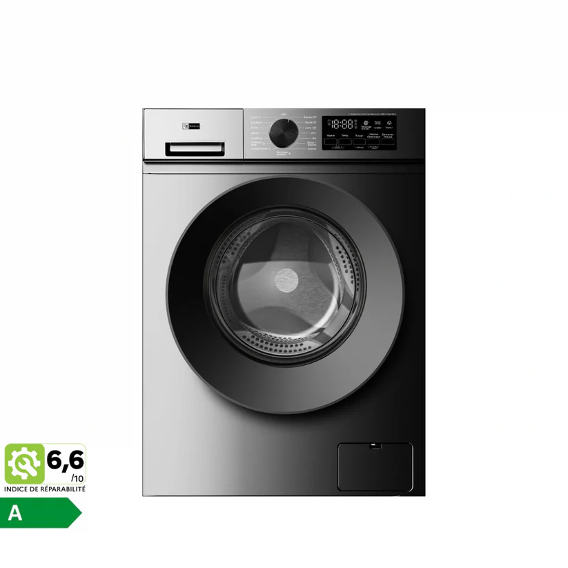 Lave-linge NEOLUX 7 KG – 1200 trs/min – Moteur Inverter – Classe énergétique A – Design premium – Silver