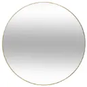 Miroir ALICE métal finition dorée, structure aluminium et verre, diamètre 76 cm