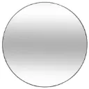 Miroir ALICE métal noir, structure aluminium et verre, diamètre 76 cm