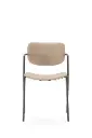 CHAISE MAIKA Taupe – Pieds métal – Dim. L45 x P55 x H85 cm