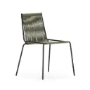 Chaise Emily vert menthe, pieds en métal — 48 × 60 × 82 cm (assise 45 cm) 