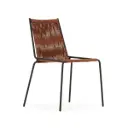Chaise Emily terracotta, pieds en métal — 48 × 60 × 82 cm (assise 45 cm) 