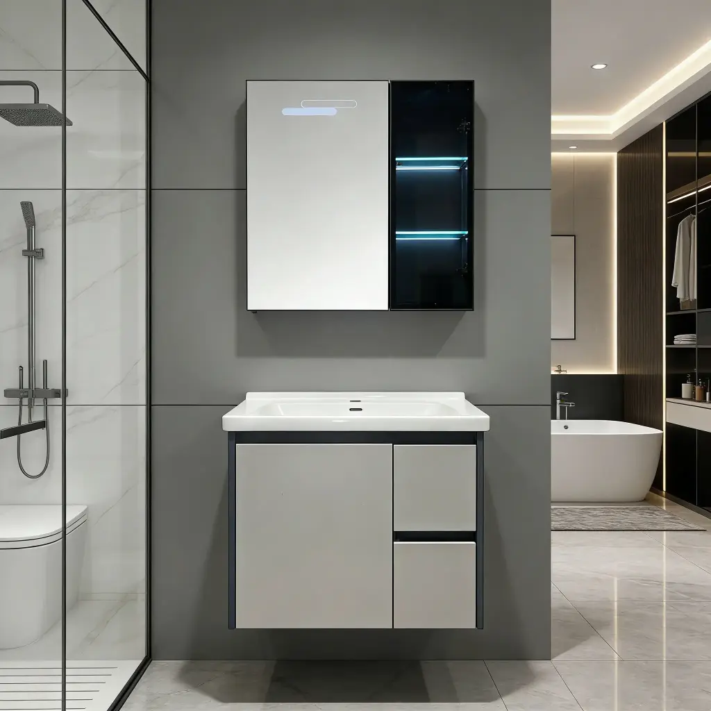 Royal Graphite Meuble salle de bain 600x470x500mm PVC