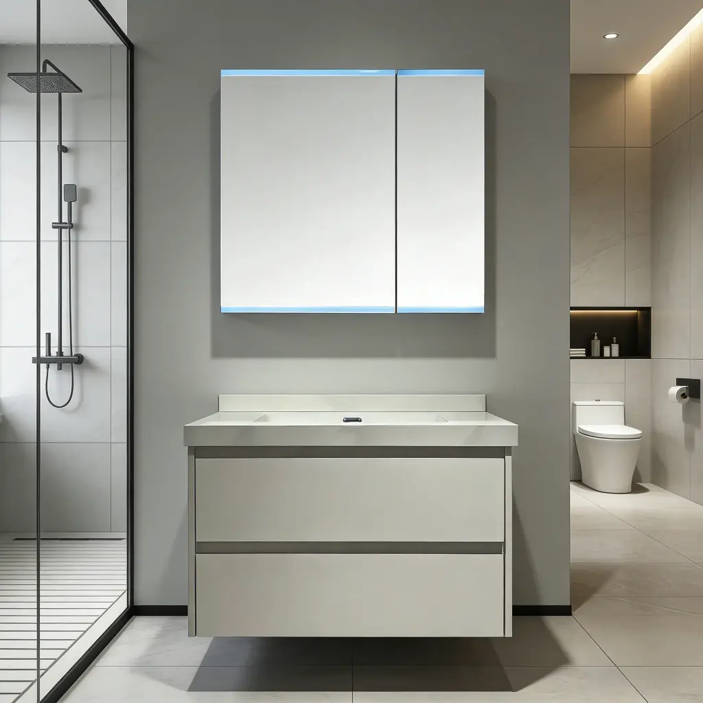 Elite Meuble salle de bain + Miroir  800x500x520mm MDF