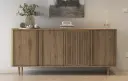 Buffet Salma 4 portes, chêne UD — 180 × 40 × 80 cm