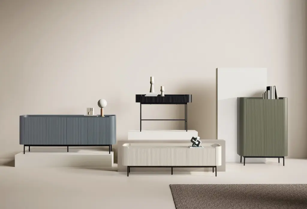 Console Willa noire, 120 cm — 120 × 40 × 79 cm