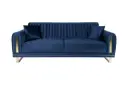 NEPAL – Canapé convertible 3 places – Bleu marine / NAVY BLUE – L223 × P92 × H85 cm