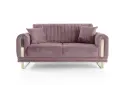 NEPAL – Canapé convertible 2 places – Violet / PURPLE – L163 × P92 × H85 cm