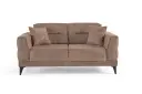 TERRA – Canapé convertible 2 places – Cappuccino / CAPPUCCINO – L176 × P92 × H86 cm