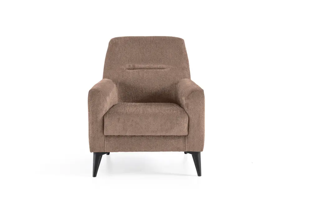 TERRA – Fauteuil 1 place – Cappuccino / CAPPUCCINO – L81 × P89 × H95 cm