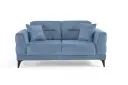 TERRA – Canapé convertible 2 places – Bleu / BLUE – L81 × P85 × H85 cm