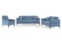 TERRA – Canapé convertible 2 places – Bleu / BLUE – L81 × P85 × H85 cm