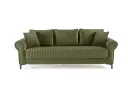 MONZA – Canapé convertible 3 places – Vert / GREEN – L232 × P98 × H84 cm