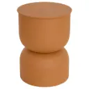 Table café TOTEM PALOMBA ocre acier Diamètre 31x H 41.8 cm 
