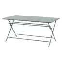 Table GREENSBORO rectangulaire 6 places Vert Olive en Acier traité époxy antirouille renforecé L 150 X l 80 X H 71 cm 