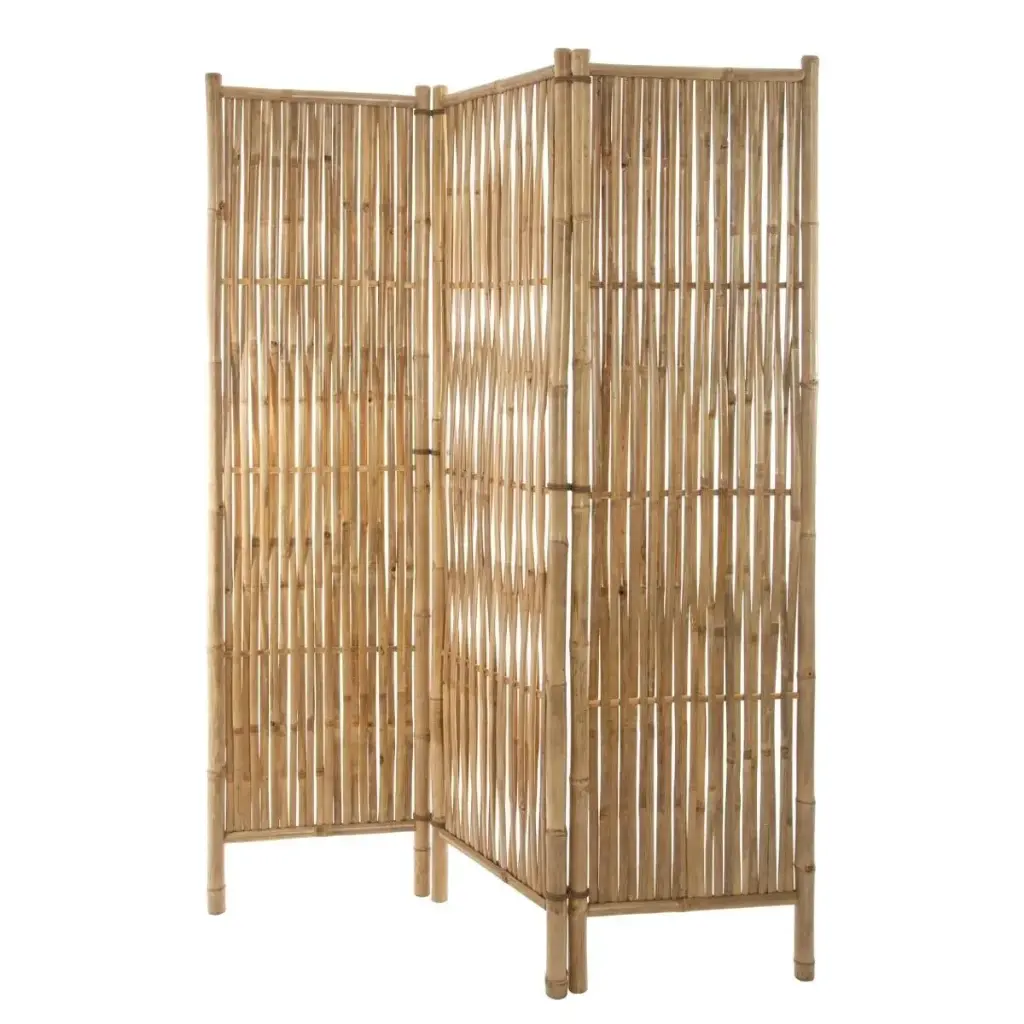 Paravent DREAM bambou naturel 3 panneaux L 125 x H 170 cm 