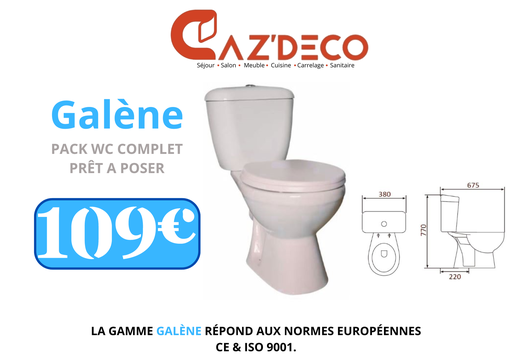 [WCGALENE] WC COMPLET GALENE BLANC