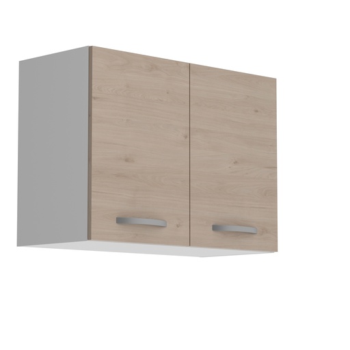 [244303] EKO CHENE MEUBLE HAUT 80 CH.JACK H58 H 8 L.80 H.58 P.35,6 cm