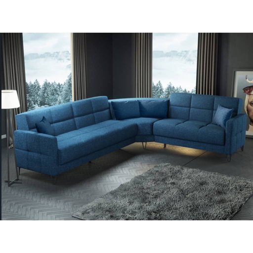 [TORE MAYA 23 TURQUOISE] CANAPE D'ANGLE CONVERTIBLE TORE CORNER MAYA 23 TURQUOISE