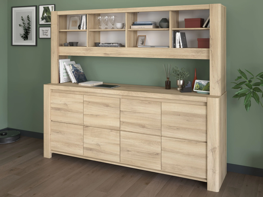 [0347EN4P] ENFILADE PORTLAND 4 PORTES CHENE KRONBERG L197 x H82 x P43