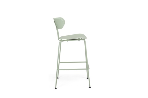 [13255] TABOURET FOX VERT CLAIRE  PIEDSVERT 43X55X79/108  POLYPROPYLENE ET PIEDS METAL