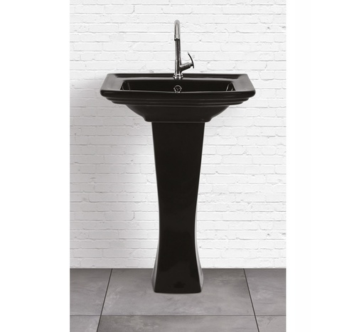 [SOFIA] LAVABO COLONNE SOFIA IMPERIAL NOIR L.57,5 X l.42 X H.85 cm