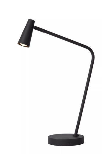 [36620/03/30 ] STIRLING - Lampe de bureau Rechargeable - Batterie/Piles - LED 3 StepDim - 1x3W 2700K - Noir -
 Dimensions L x l x h : 30,5 cm x 14 cm x 47,5 cm