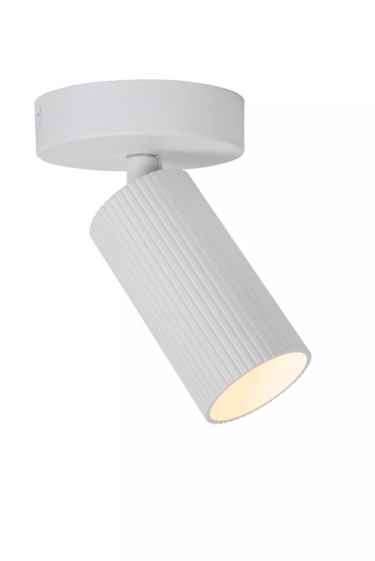 [09939/01/31] CLUBS - Spot plafond - 1xGU10 - Blanc - Dimensions L x l x h : 10 cm x 10 cm x 14,9 cm
