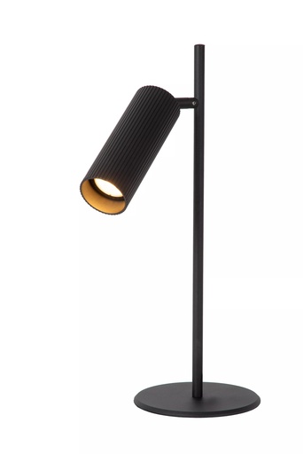 [09539/01/30] CLUBS - Lampe de bureau - 1xGU10 - Noir - Dimensions L x l x h :15 cm x 15 cm x 42 cm