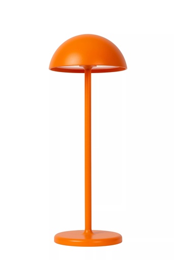 [15500/02/53 ] JOY - Lampe de table Rechargeable Intérieur/Extérieur - Batterie/Piles - Ø 12 cm - LED Dim. - 1x1,5W 3000K - IP54 - Orange