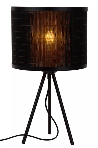 [21529/26/30] TAGALOG - Lampe de table - Ø 26 cm - 1xE27 - Noir