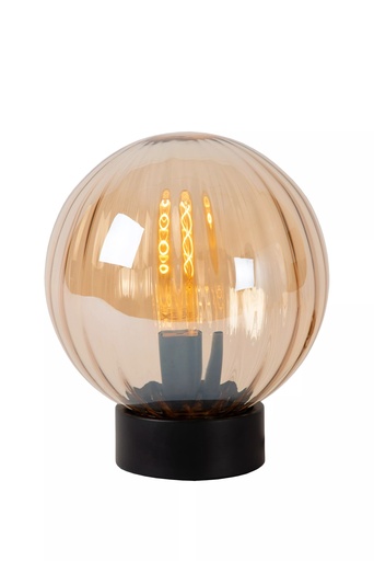 [45593/01/62] Lampe de table - Ø 25 cm - 1xE27 - Ambre