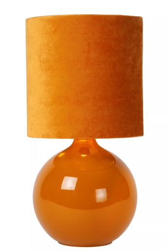 [10519/81/44] Lampe de table - Ø 24 cm - 1xE14 - Jaune Ocre