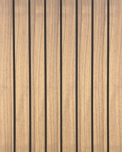 [MCMP_026_WIDE STRIPE OAK] Panneau mural décoratif en bois à larges rayures Chêne OAK  600MM x 2400MM x 13.2MM