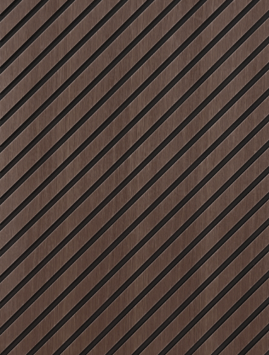 [MCMP_002_CHEVRON AM.WALNUT] Panneau mural décoratif en bois à Chevron Noyer Am. 600MM x 2400MM x 13.2MM
