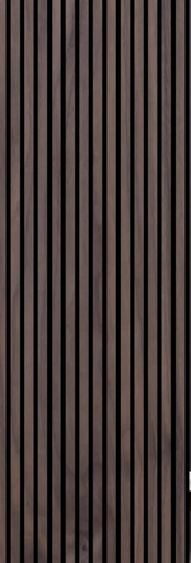 [MCMP_001_STRIPE AM. WALNUT] Panneau mural décoratif en bois à rayures Noyer Am.  600MM x 2400MM x 13.2MM
