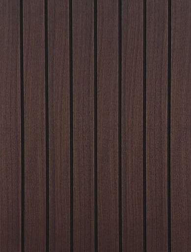 [MCMP_026_WIDE STRIPE AM. WALNUT] Panneau mural décoratif en bois à larges rayures Noyer Am. 600MM x 2400MM x 13.2MM