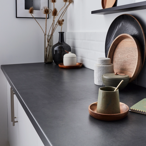 [F3690] Plan de travail stratifié Basalt Slate L 3605 mm x l 650 mm x Ep. 38 mm - Fabrication Française