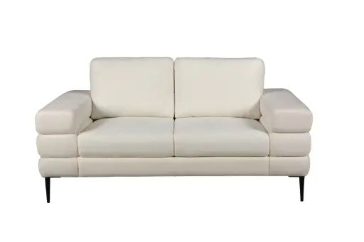 [MB2412/2PL-T01-BEIGE] Canapé CANAELA 2 places tissu – Couleur -T01 - Beige - MB2412/2PL -  Dim : 170 x 105 x 84 cm