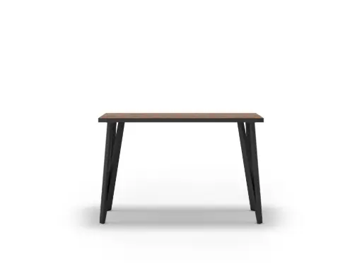 [16427-EX] Console SINDI 120×40 Noyer Sabi / chant noir – Dim : 120 × 40 × 77