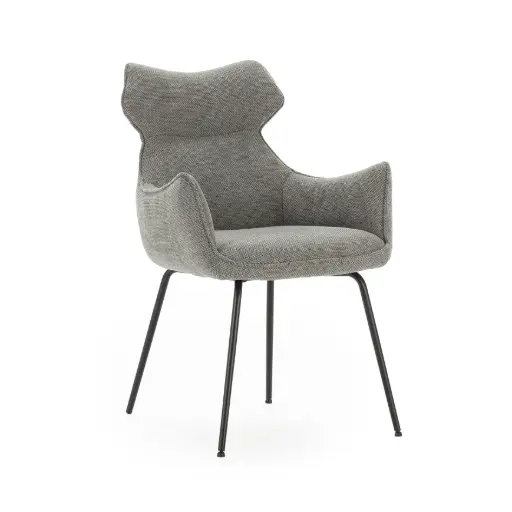 [17771] Fauteuil DARA gris – Dim :  Largeur: 65  / Long: 60 / Hauteur: 50 / 67 / 90